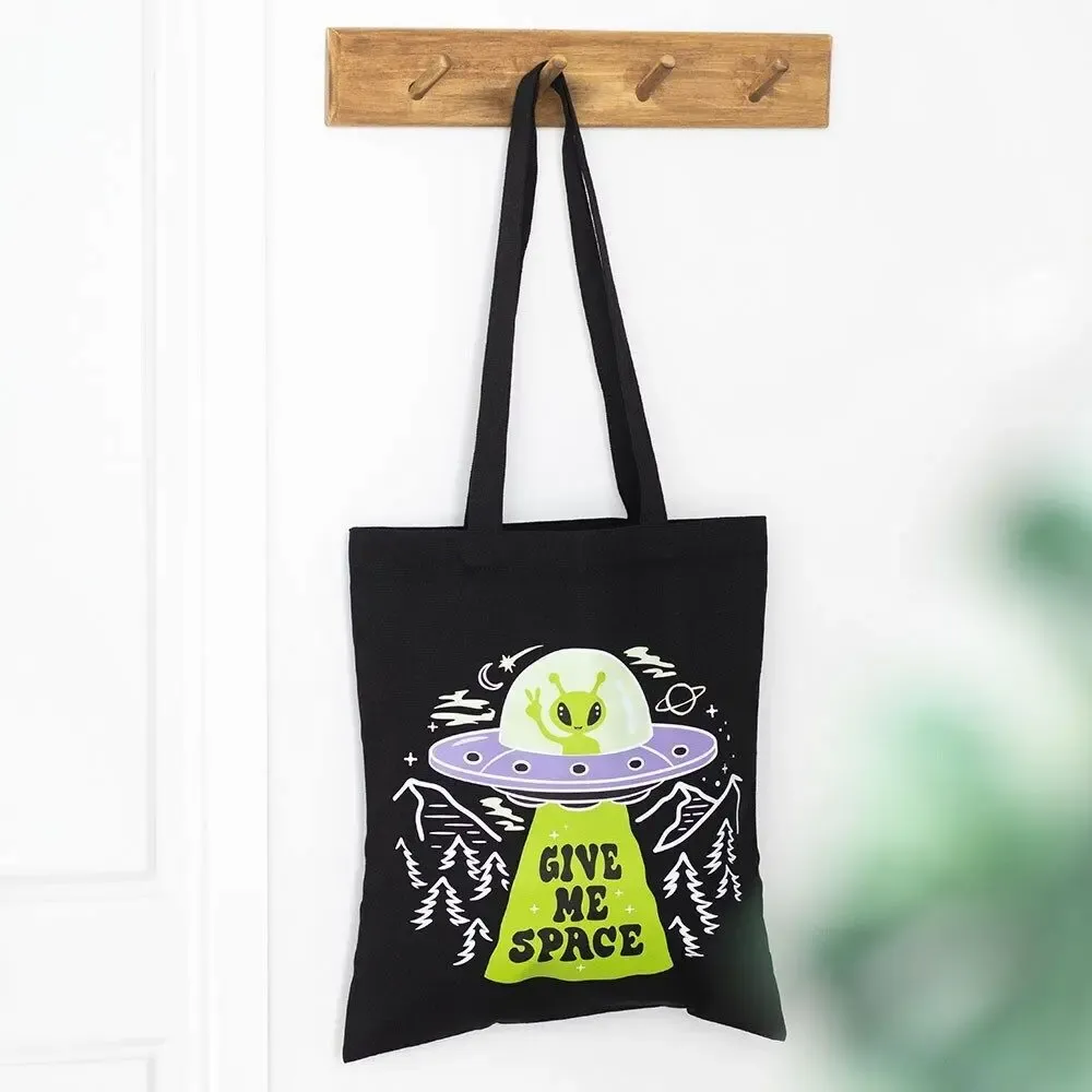 Bags and backpacks - Give Me Space Alien UFO Tote Bag - SOMETHING DIFFERENT WHOLESALE