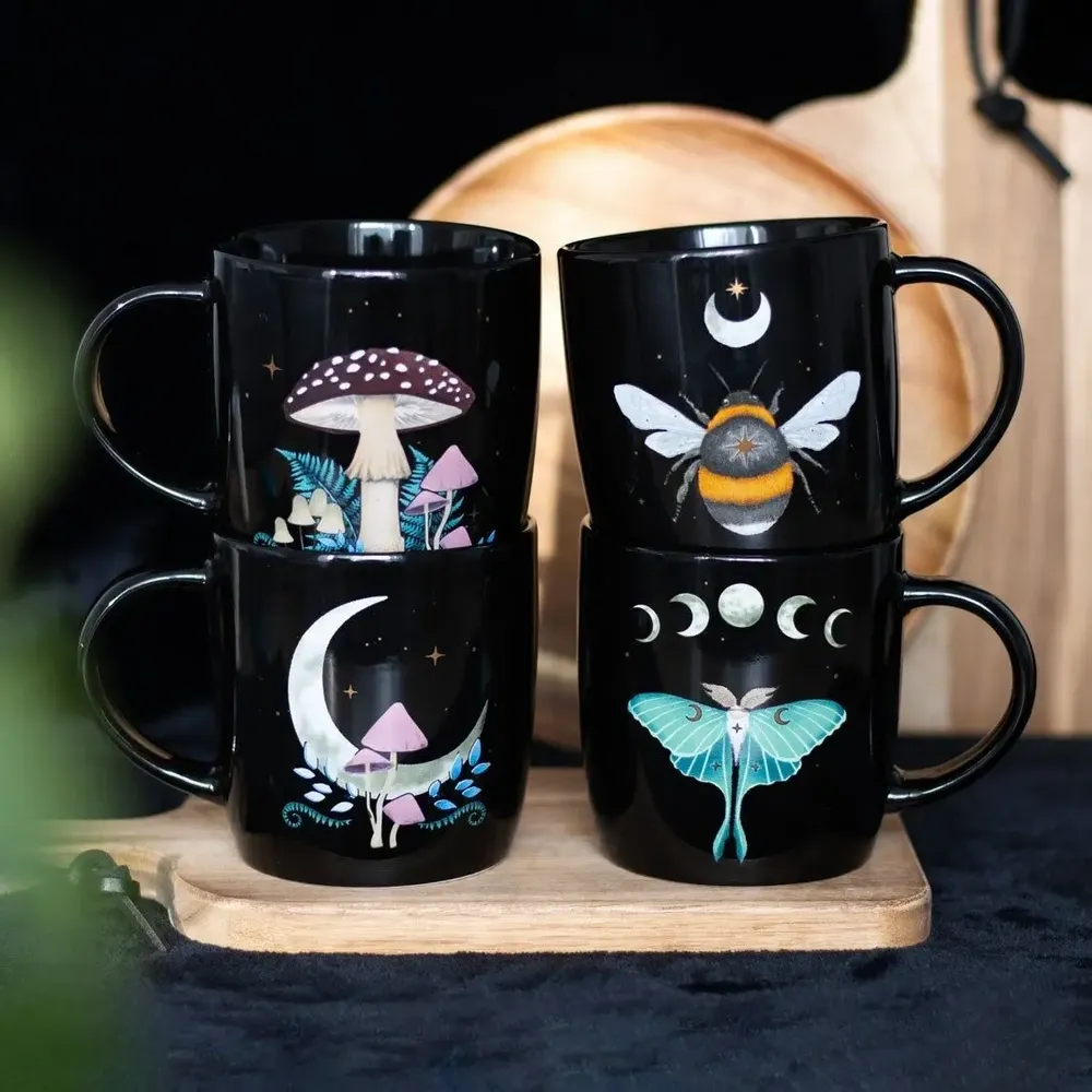 Tasses et mugs - Ensemble de 4 tasses Forêt Sombre - SOMETHING DIFFERENT WHOLESALE