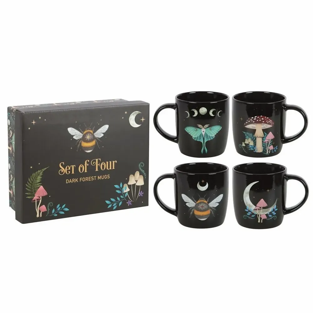 Tasses et mugs - Ensemble de 4 tasses Forêt Sombre - SOMETHING DIFFERENT WHOLESALE