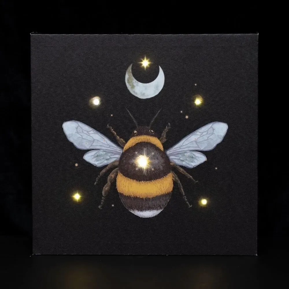 Objets de décoration - Plaque lumineuse en toile Forest Bee - SOMETHING DIFFERENT WHOLESALE