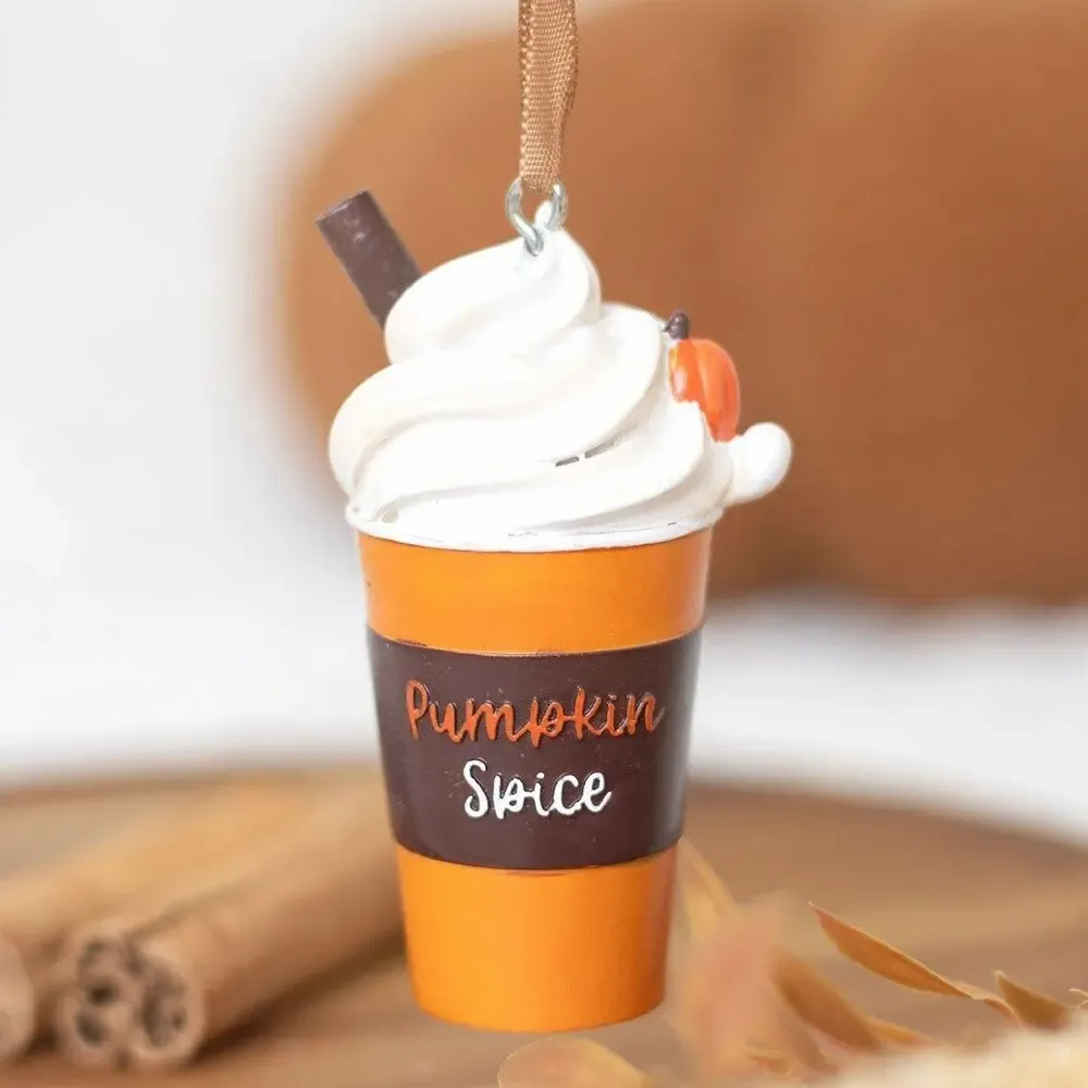 Panneaux séparateurs - Ornement suspendu Pumpkin Spice Latte - SOMETHING DIFFERENT WHOLESALE