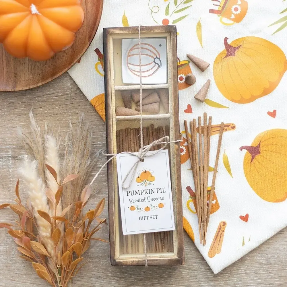 Home fragrances - Pumpkin Pie Incense Gift Set - SOMETHING DIFFERENT WHOLESALE