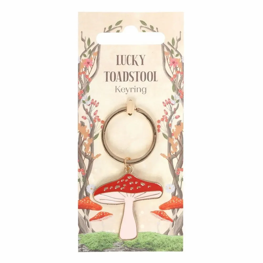 Decorative objects - Lucky Toadstool Keyring - SOMETHING DIFFERENT WHOLESALE