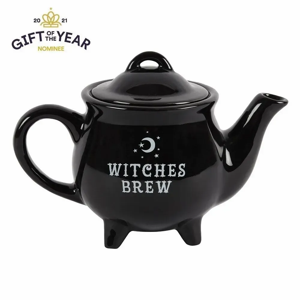 Placemats - Witches Brew Black Ceramic Tea Pot - SOMETHING DIFFERENT WHOLESALE