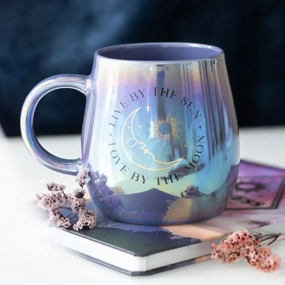 Tasses et mugs - Vivre au soleil, aimer à la lune - Mug irisé - SOMETHING DIFFERENT WHOLESALE