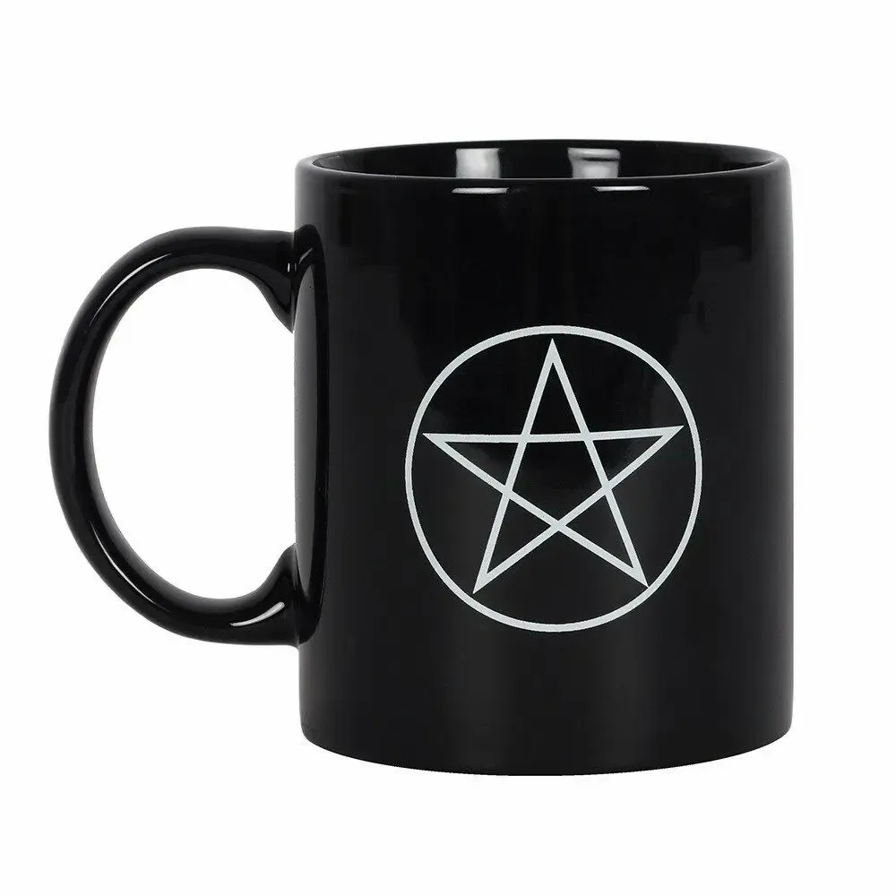 Tasses et mugs - Mug noir pentagramme - SOMETHING DIFFERENT WHOLESALE