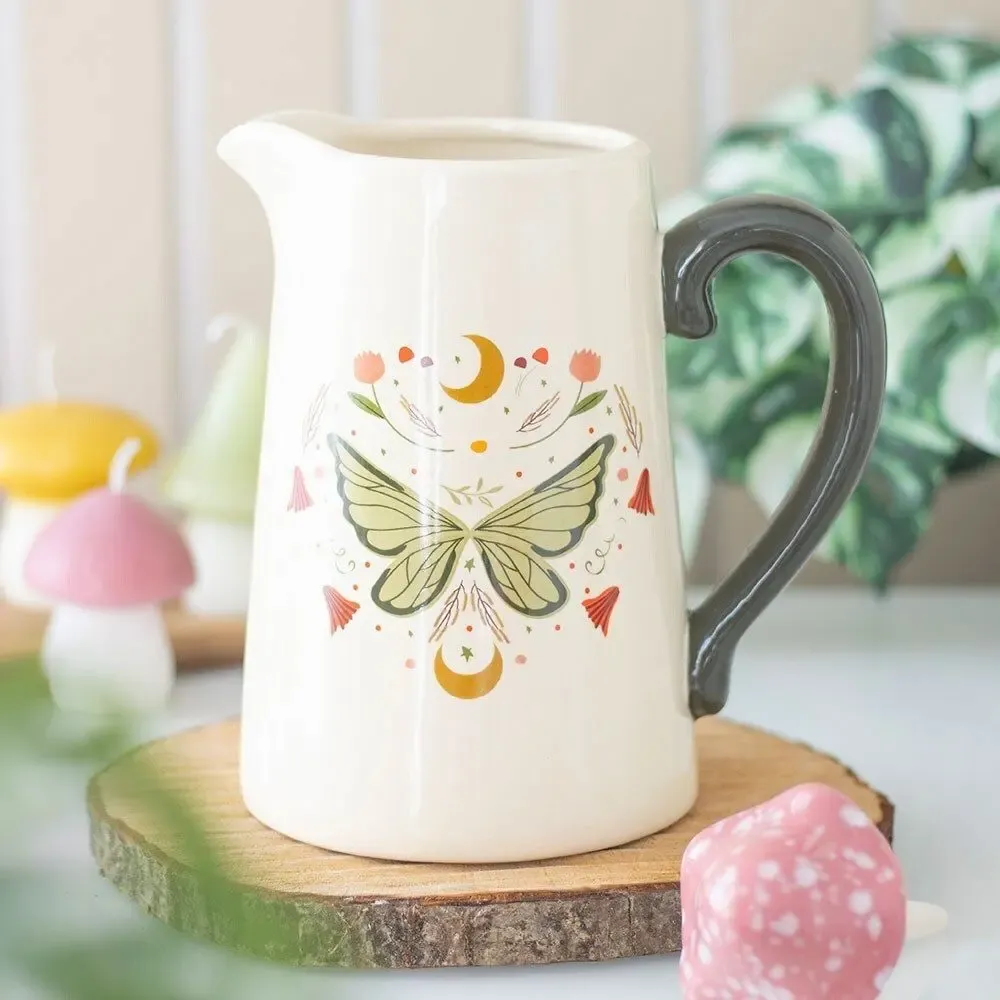 Vases - Fairy Wing Ceramic Flower Jug - SOMETHING DIFFERENT WHOLESALE