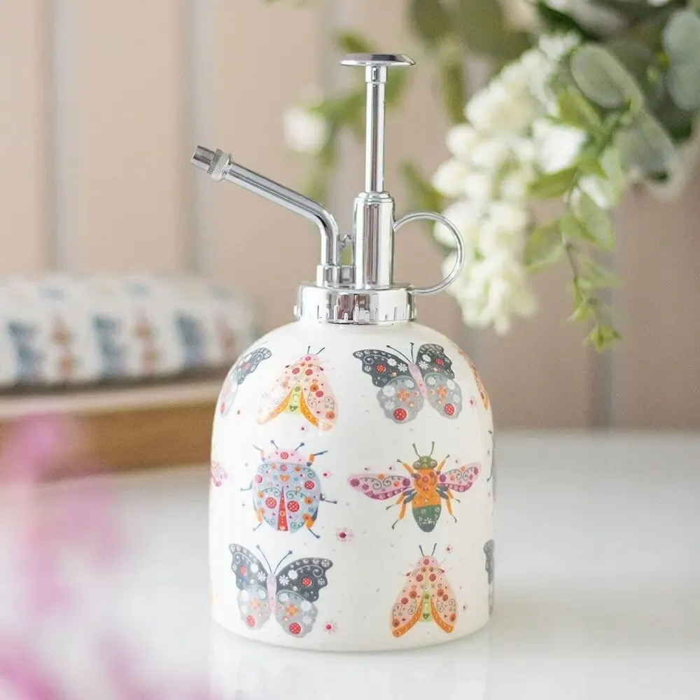 Garden accessories - Floral Bug Print Ceramic Plant Mister - SOMETHING DIFFERENT WHOLESALE