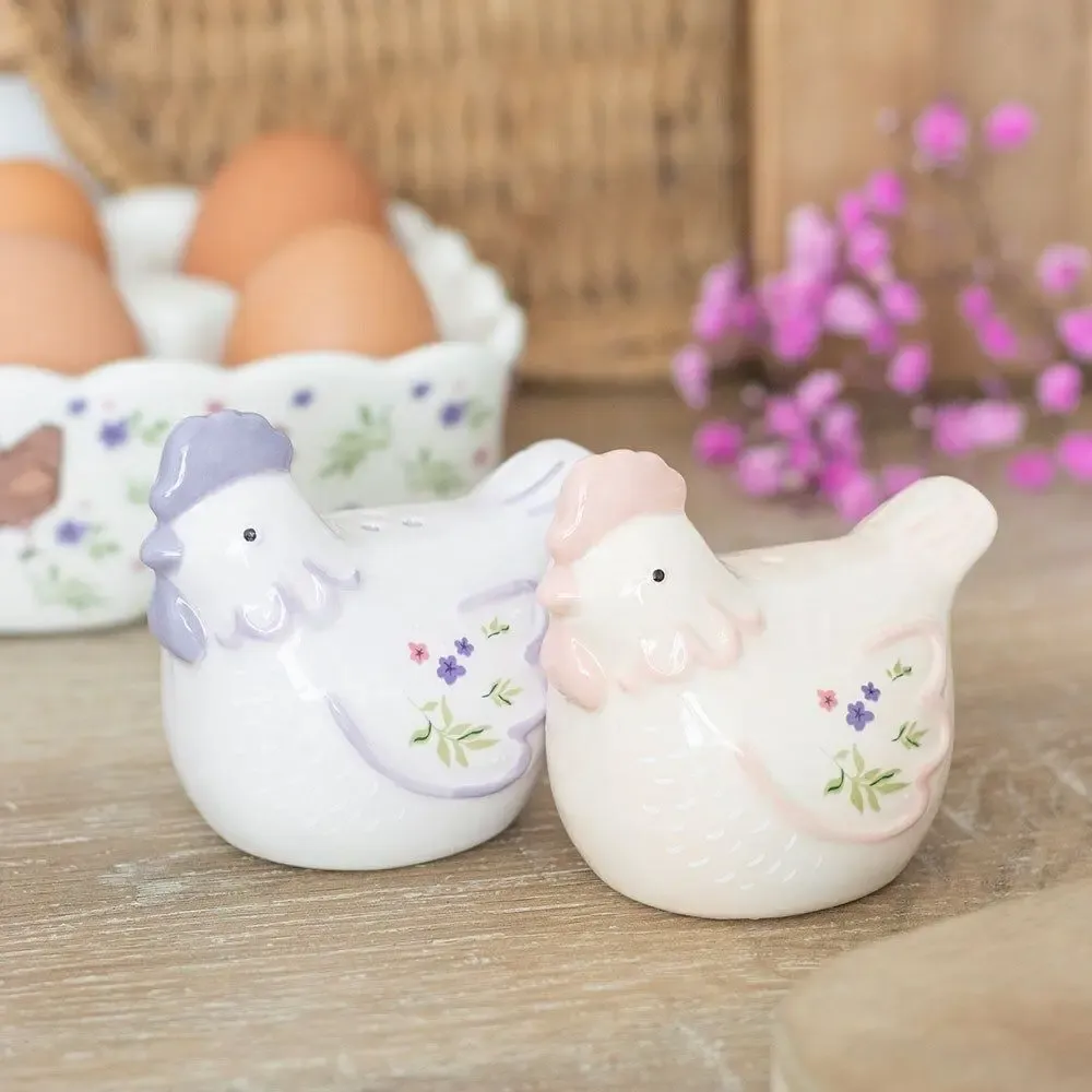 Placemats - Hen Shaped Salt and Pepper Shakers - SOMETHING DIFFERENT WHOLESALE