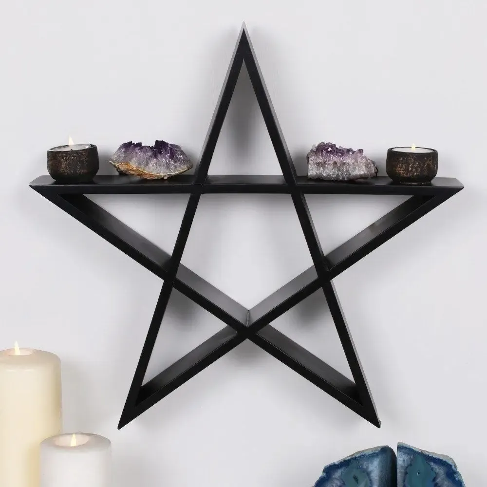 Shelves - Pentagram Wall Shelf - SOMETHING DIFFERENT WHOLESALE