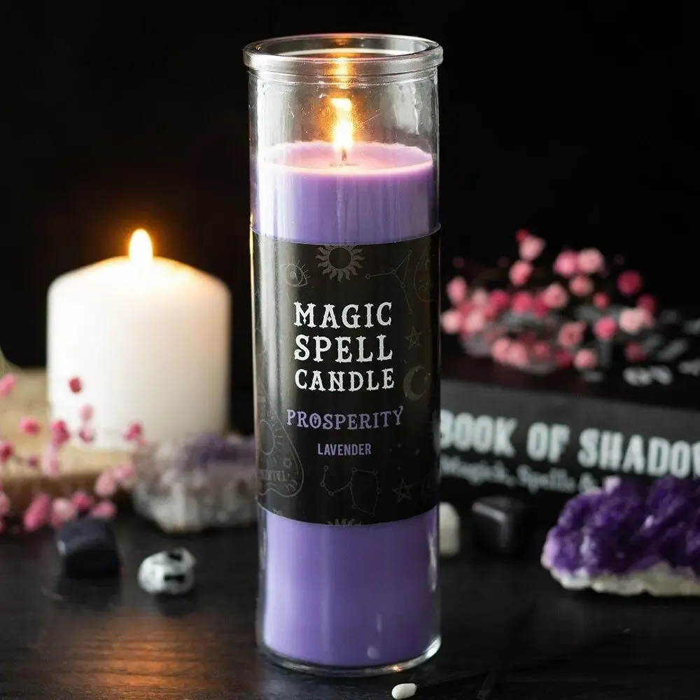 Candles - Prosperity Lavender Magic Spell Tube Candle - SOMETHING DIFFERENT WHOLESALE