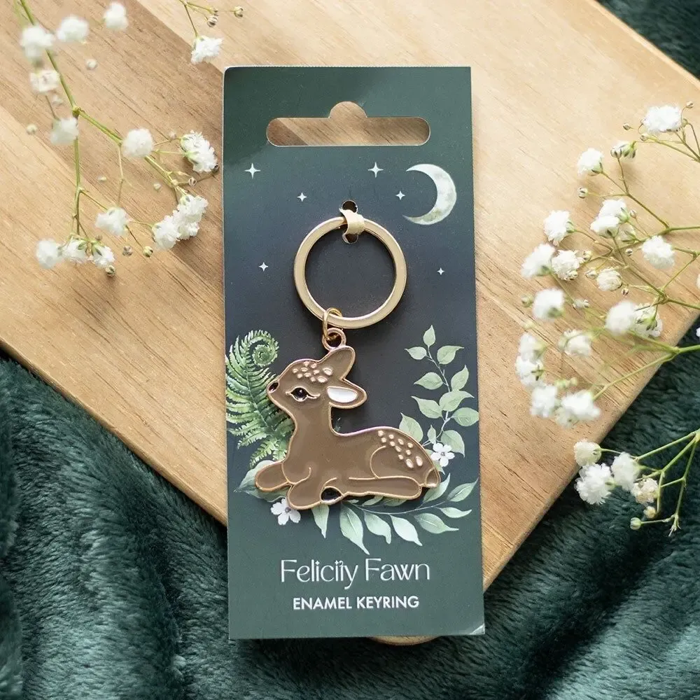 Decorative objects - Felicity Fawn Keyring - SOMETHING DIFFERENT WHOLESALE