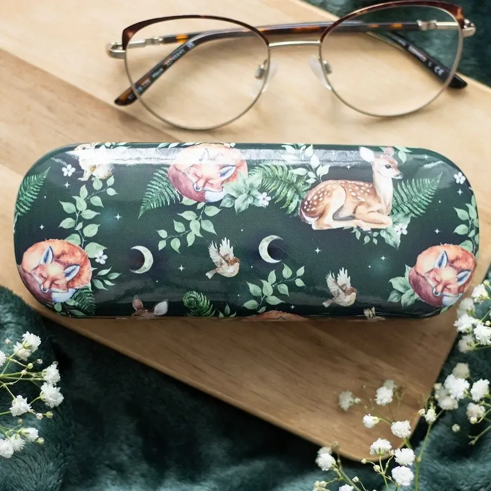 Glasses - Fawn and Friends Forest Print Glasses Case - SOMETHING DIFFERENT WHOLESALE