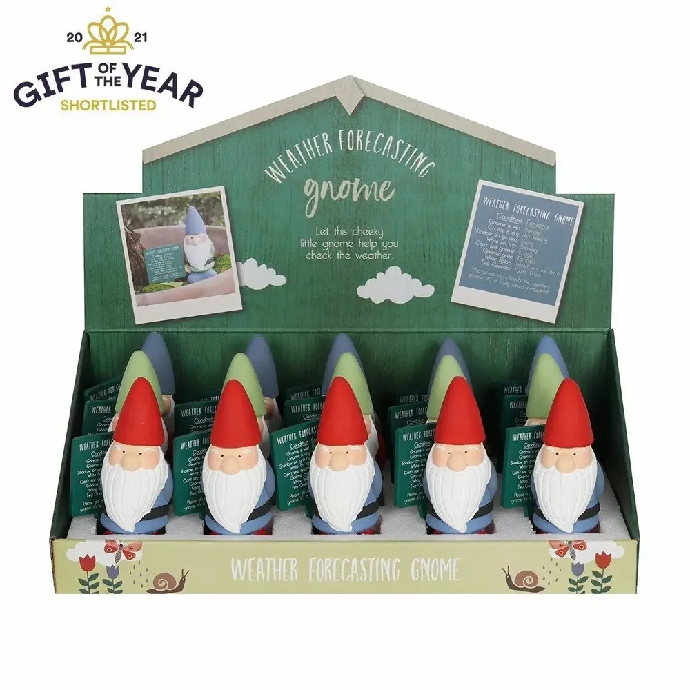 Ornaments - Terracotta Weather Forecasting Gnome - SOMETHING DIFFERENT WHOLESALE