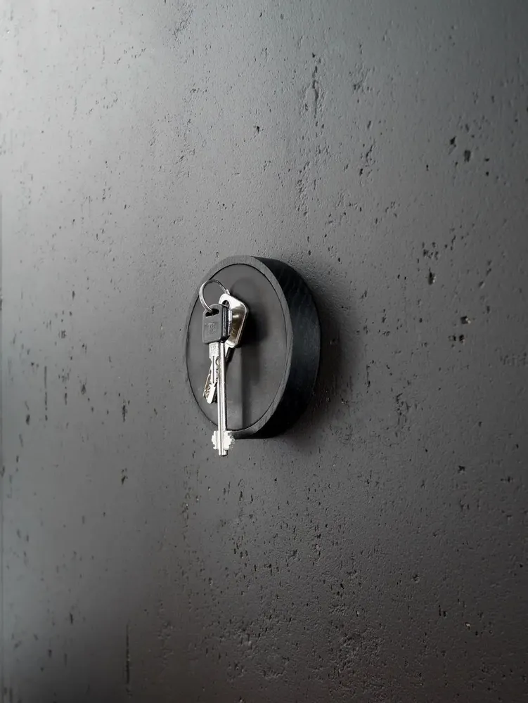 Range-tout - NORDIC LITTLE Vide-poches Magnétique – Bois Massif & Cuir - WOOD MOOD | :DODOMOOM