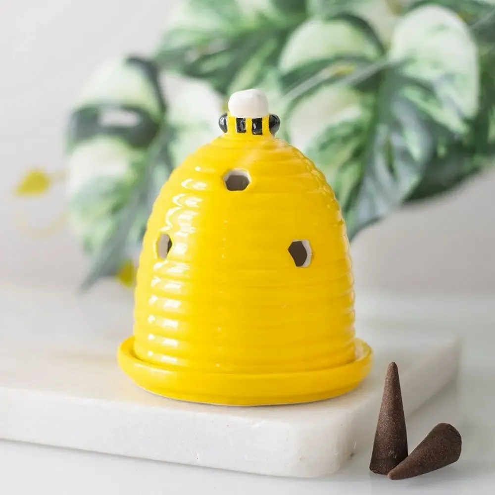 Scents - Yellow Beehive Incense Cone Holder - SOMETHING DIFFERENT WHOLESALE