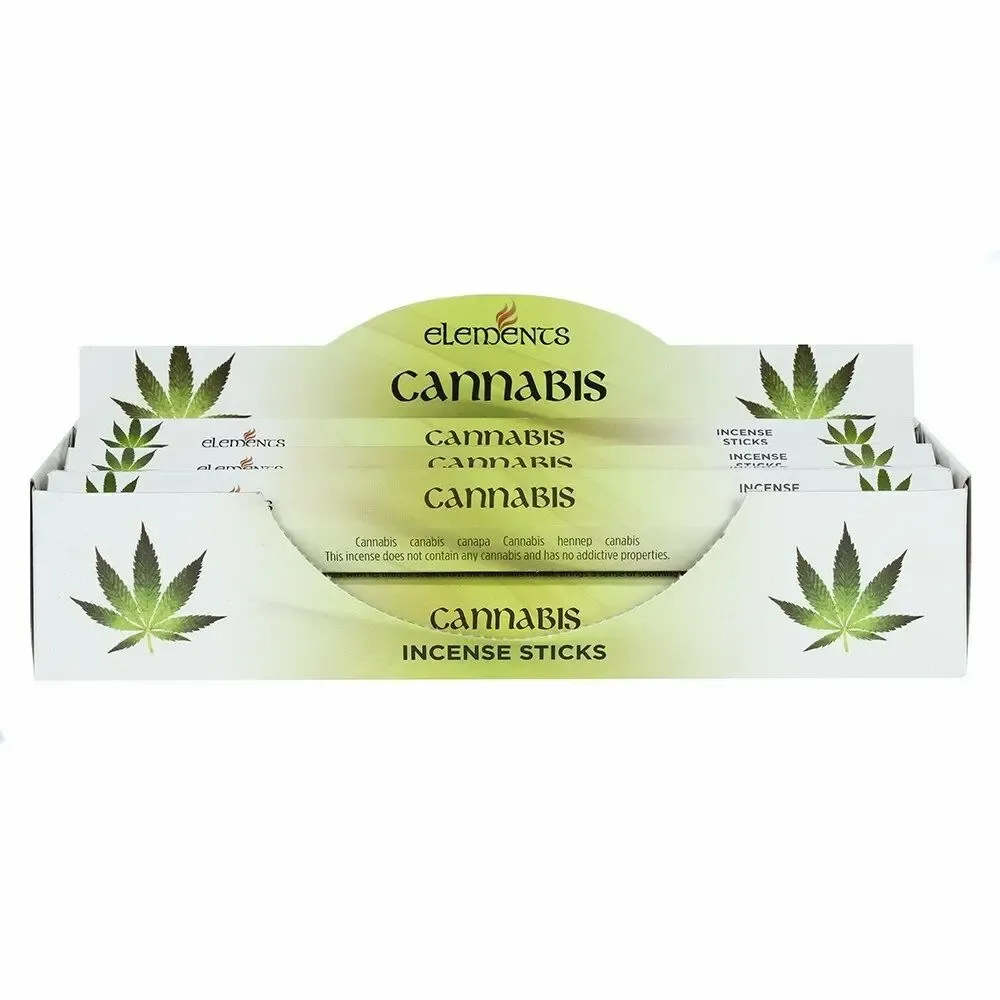Parfums d'intérieur - Lot de 6 sachets de bâtonnets d'encens Elements Cannabis - SOMETHING DIFFERENT WHOLESALE