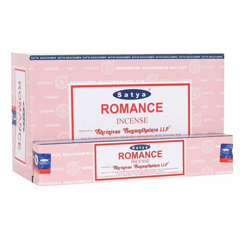 Parfums d'intérieur - Coffret de 12 encens Romance de Satya (12/50) - SOMETHING DIFFERENT WHOLESALE