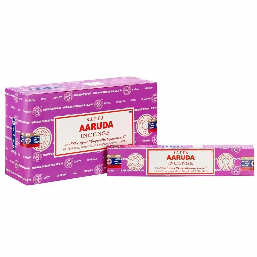 Home fragrances - Set of 12 Aaruda Incense Sticks by Satya (12/50) - SOMETHING DIFFERENT WHOLESALE