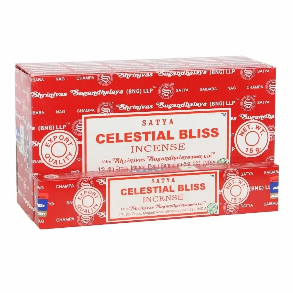 Home fragrances - Set of 12 Satya Celestial Bliss Forest Incense Sticks (12/50) - SOMETHING DIFFERENT WHOLESALE