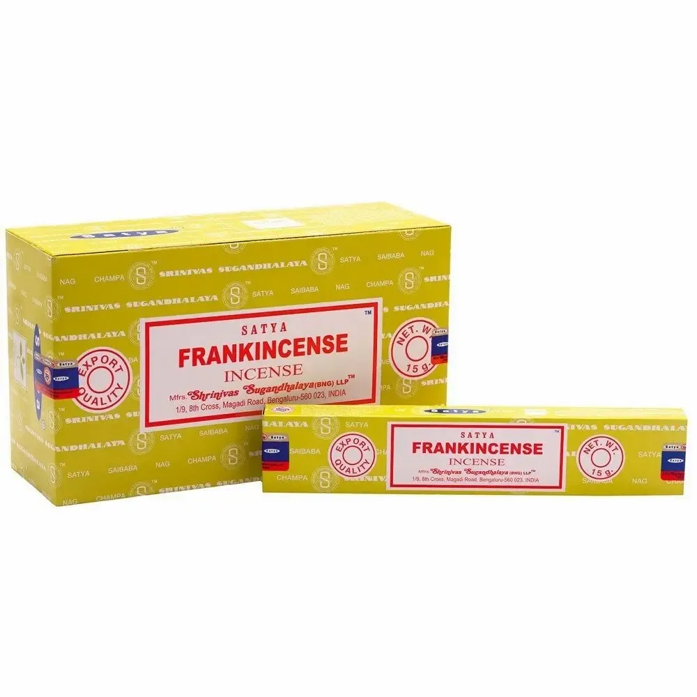 Home fragrances - Set of 12 Frankincense Incense Sticks by Satya (12/50) - SOMETHING DIFFERENT WHOLESALE