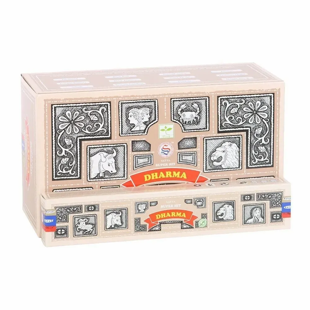 Parfums d'intérieur - Lot de 12 encens Satya Superhit Dharma 15g (12/50) - SOMETHING DIFFERENT WHOLESALE