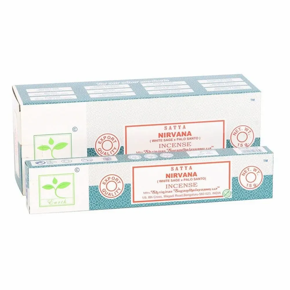 Home fragrances - Set of 6 Earth Satya Nirvana Incense (12/50) - SOMETHING DIFFERENT WHOLESALE