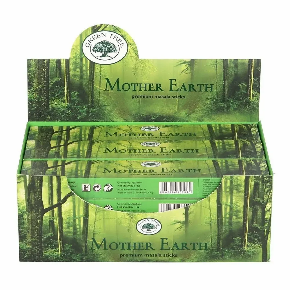 Home fragrances - 12 Packs of Mother Earth Masala Incense Sticks - SOMETHING DIFFERENT WHOLESALE