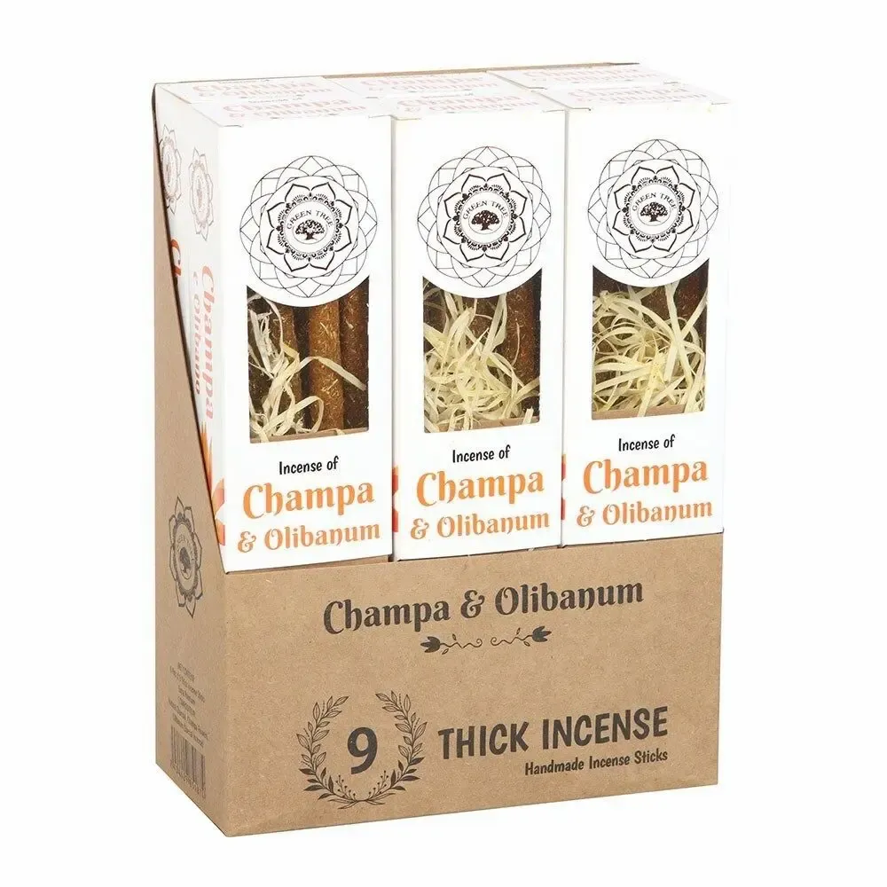 Home fragrances - 6 Packs of Champa & Olibanum Botanical Incense Sticks - SOMETHING DIFFERENT WHOLESALE