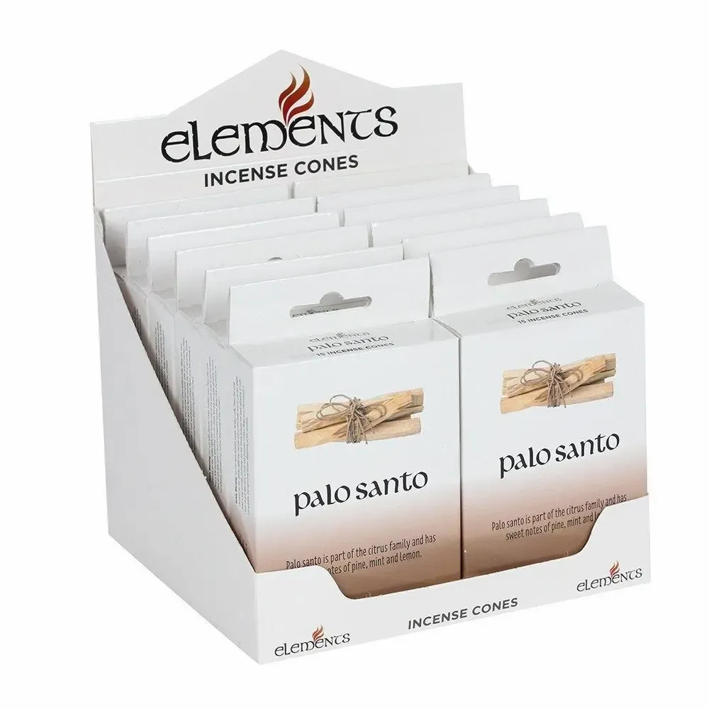 Senteurs - Lot de 12 sachets de cônes d'encens Elements Palo Santo - SOMETHING DIFFERENT WHOLESALE