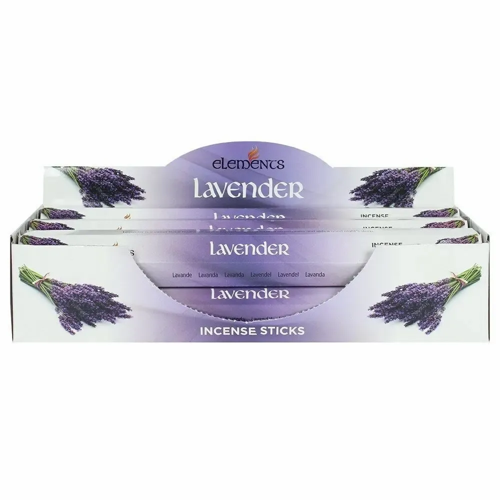 Parfums d'intérieur - Lot de 6 sachets de bâtonnets d'encens à la lavande Elements - SOMETHING DIFFERENT WHOLESALE