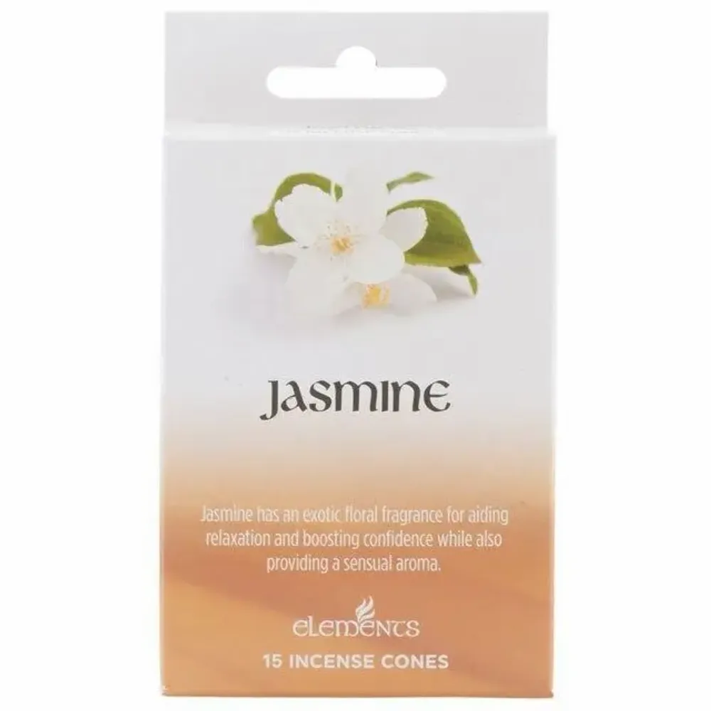 Senteurs - Lot de 12 sachets de cônes d'encens au jasmin Elements - SOMETHING DIFFERENT WHOLESALE