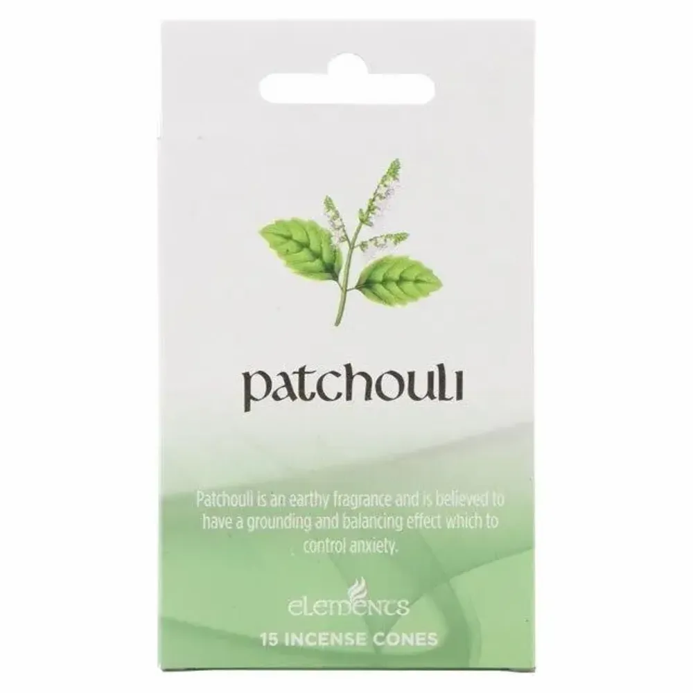 Senteurs - Lot de 12 sachets de cônes d'encens Elements Patchouli - SOMETHING DIFFERENT WHOLESALE