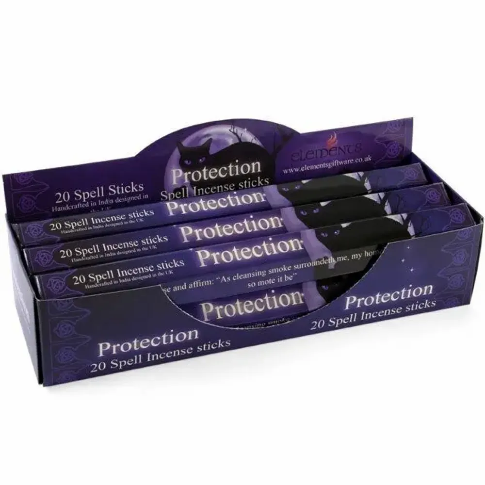 Home fragrances - Set of 6 Packets of Protection Spell Incense Sticks by Lisa Parker - SOMETHING DIFFERENT WHOLESALE