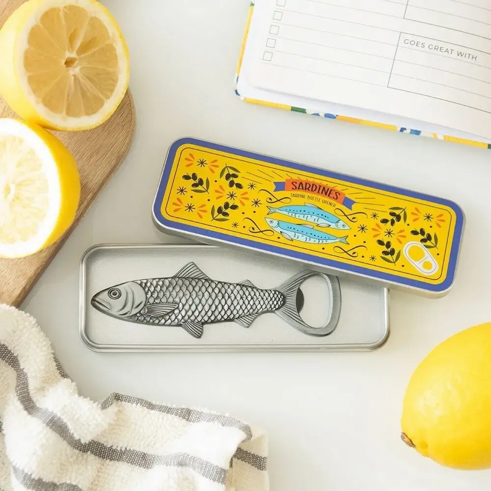 Accessoires pour le vin - Ouvre-bouteille sardine dans sa boîte de rangement - SOMETHING DIFFERENT WHOLESALE