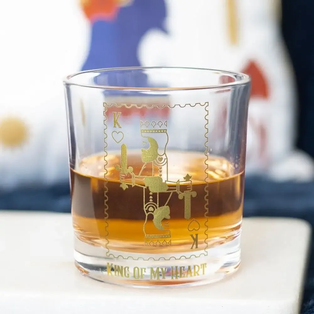 Glass - King of My Heart Drinking Glass - SOMETHING DIFFERENT WHOLESALE