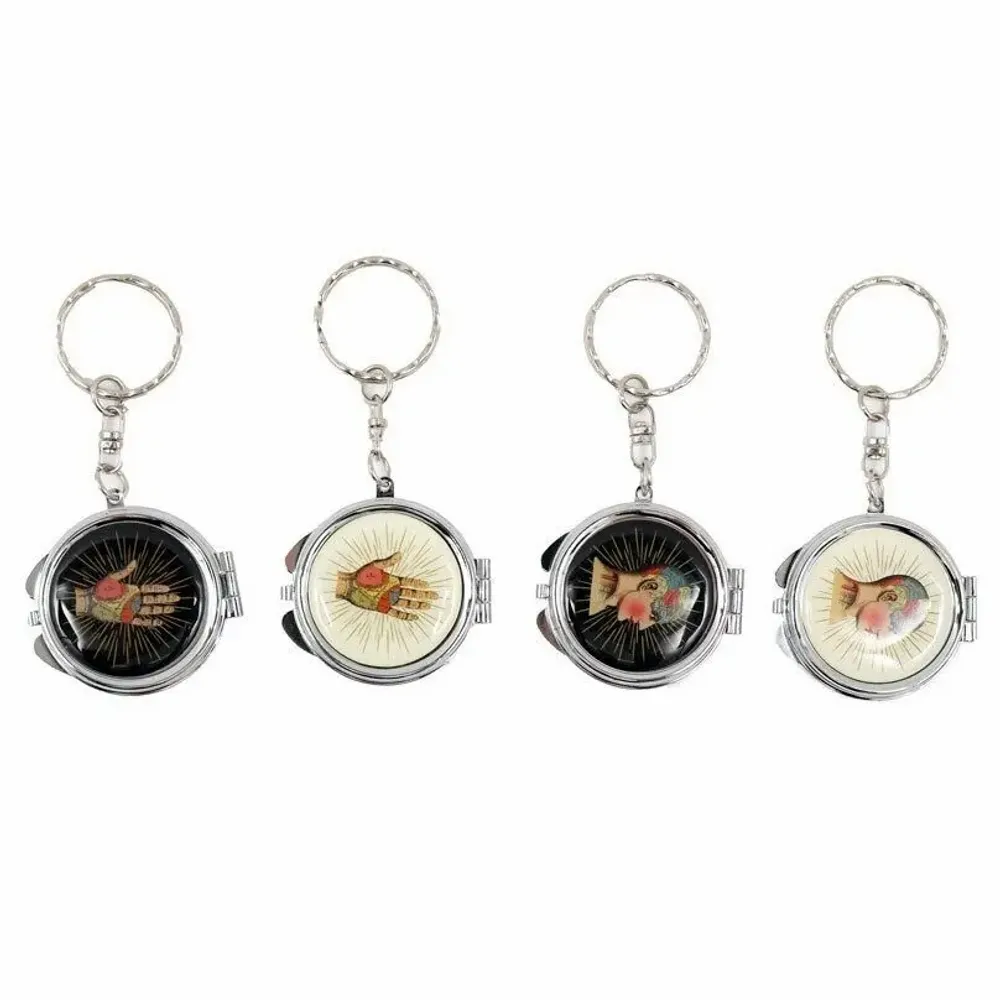 Objets de décoration - Porte-clés de phrénologie et de chiromancie avec miroir - SOMETHING DIFFERENT WHOLESALE