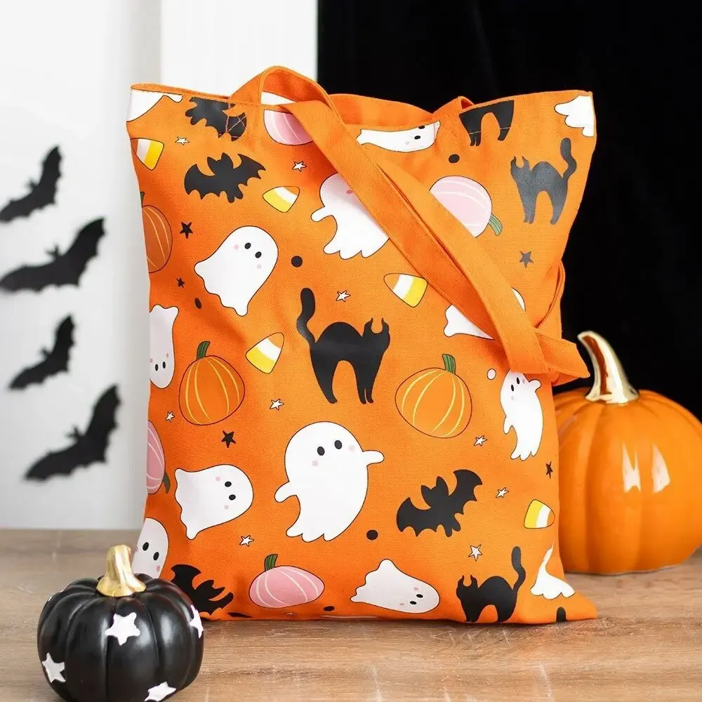 Sacs et cartables - Sac fourre-tout en polycoton à imprimé fantôme doux et effrayant - SOMETHING DIFFERENT WHOLESALE