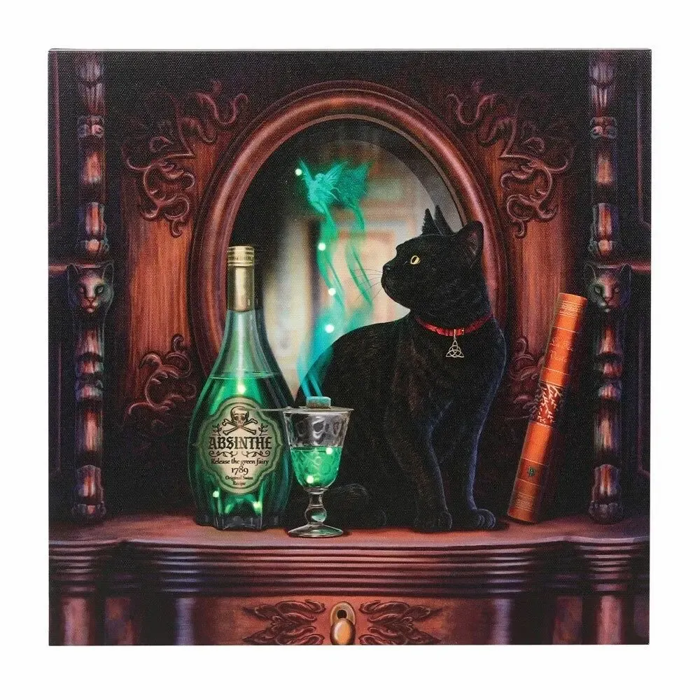 Objets de décoration - Plaque lumineuse en toile Absinthe de Lisa Parker - SOMETHING DIFFERENT WHOLESALE
