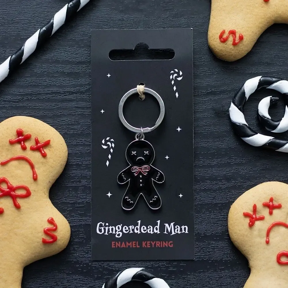 Decorative objects - Spooky Gingerbread Man Keyring - SOMETHING DIFFERENT WHOLESALE