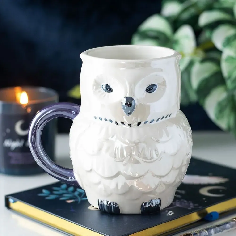 Mugs - Owl Shaped Iridescent Mug - SOMETHING DIFFERENT WHOLESALE