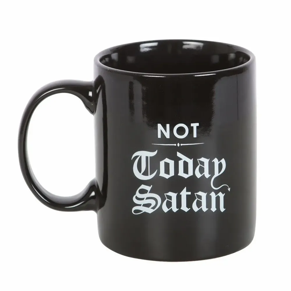 Mugs - Not Today Satan Mug - SOMETHING DIFFERENT WHOLESALE