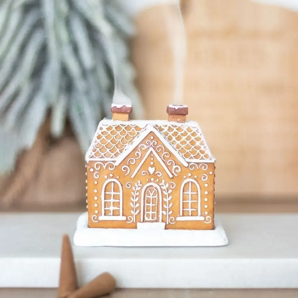Scents - Gingerbread House Incense Cone Burner - SOMETHING DIFFERENT WHOLESALE