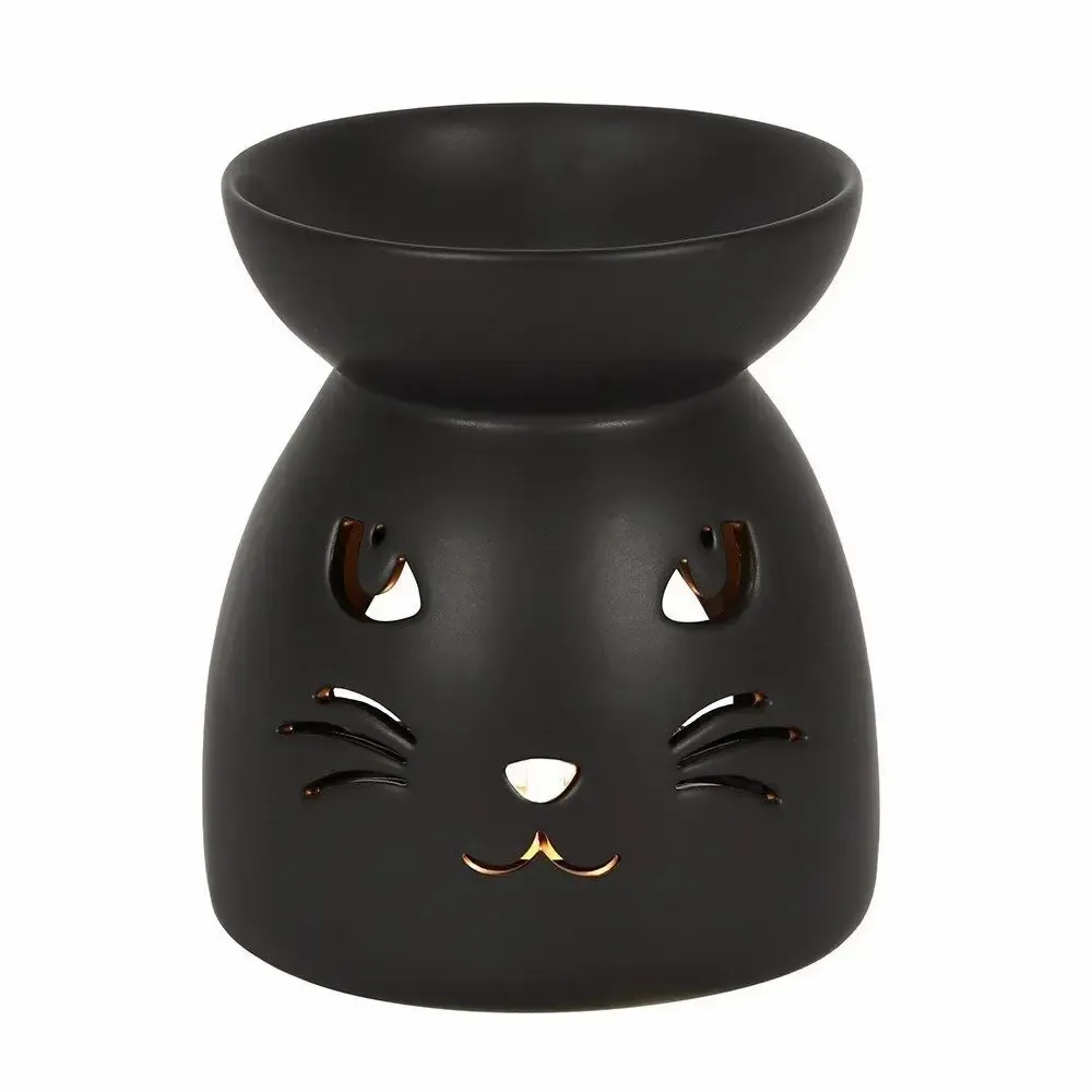 Scents - Black Cat Cut Out Oil Burner and Wax Warmer - SOMETHING DIFFERENT WHOLESALE