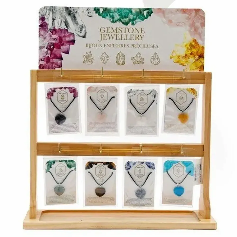 Decorative objects - Crystal Heart Necklace - SOMETHING DIFFERENT WHOLESALE