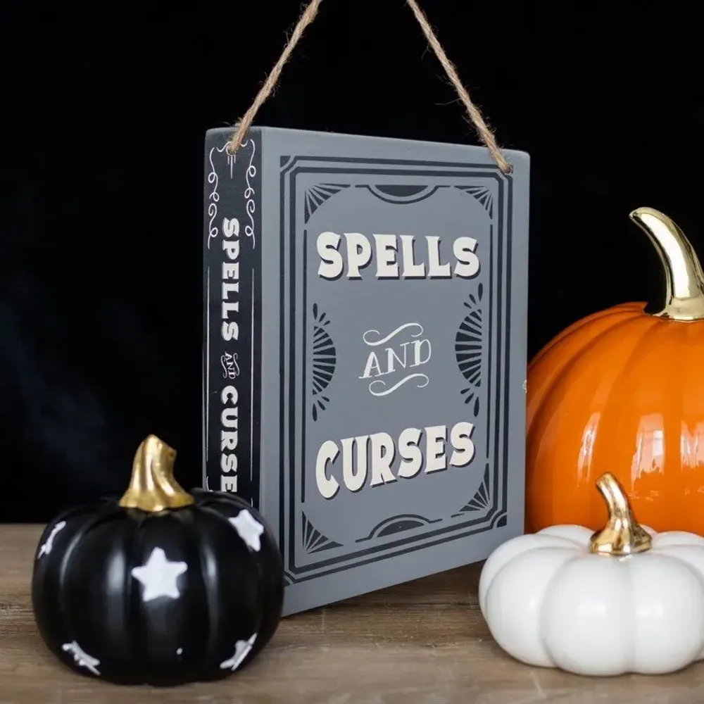 Panels - Spells and Curses Hanging Sign - SOMETHING DIFFERENT WHOLESALE