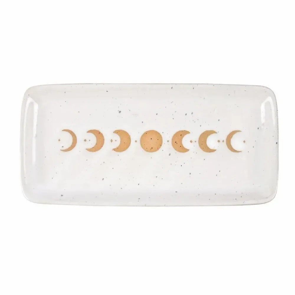 Jewelry - 17cm Moon Phase Ceramic Trinket Tray - SOMETHING DIFFERENT WHOLESALE