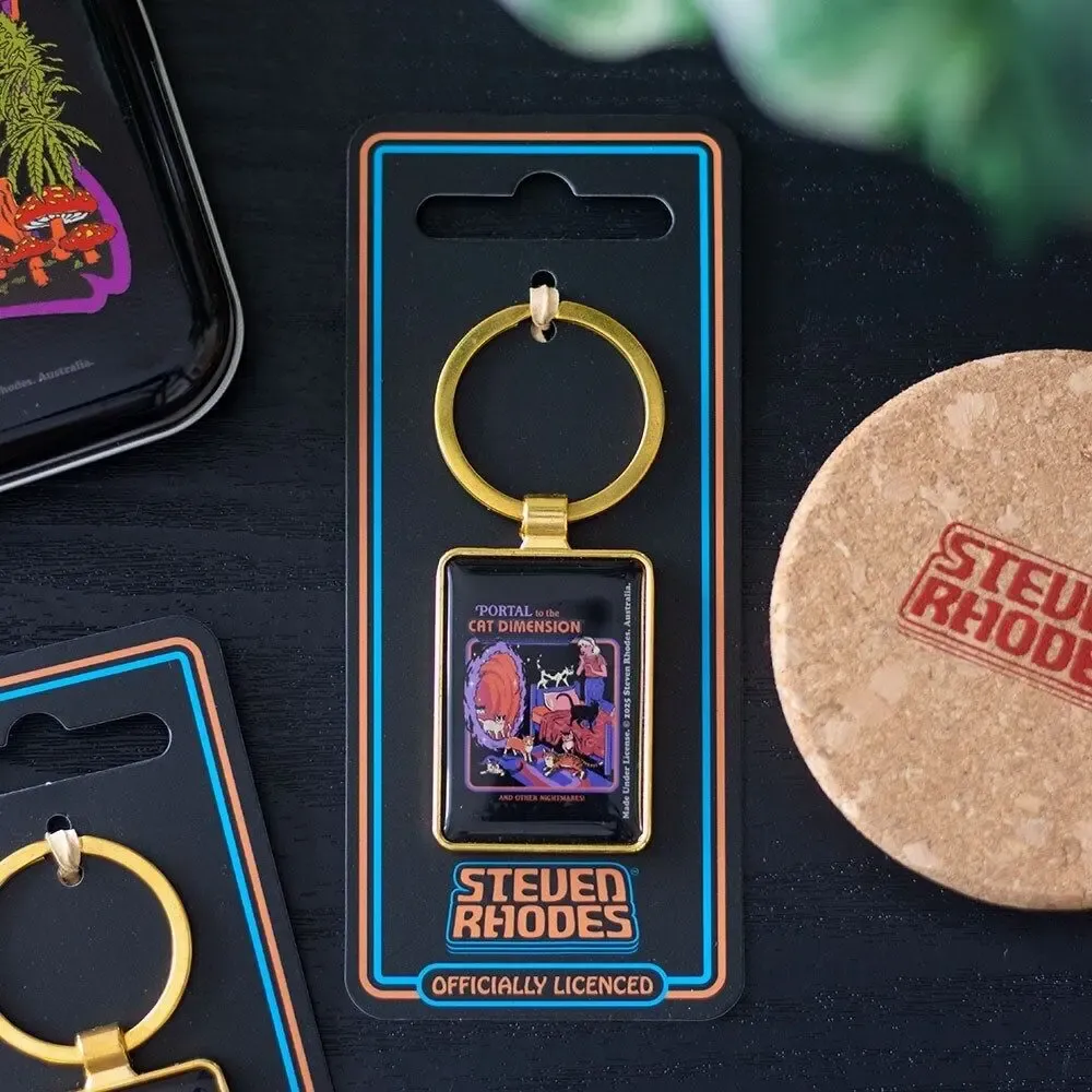 Objets de décoration - Le porte-clés « The Cat Dimension » de Steven Rhodes - SOMETHING DIFFERENT WHOLESALE