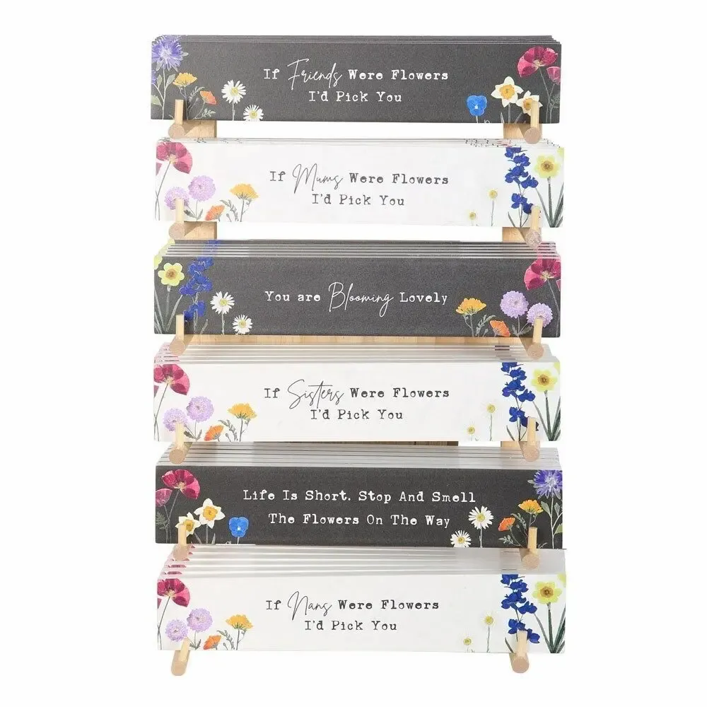 Panneaux séparateurs - Ensemble de 36 panneaux décoratifs à motifs de fleurs sauvages exposés - SOMETHING DIFFERENT WHOLESALE