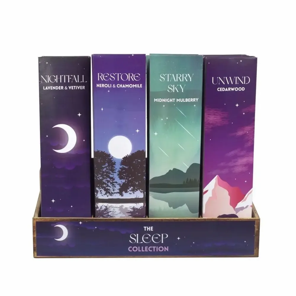 Parfums d'intérieur - Lot de 48 bâtonnets d'encens Collection Sommeil - SOMETHING DIFFERENT WHOLESALE
